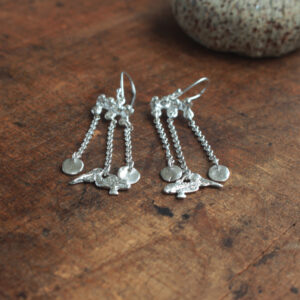 Aretes Pelícano Cadena