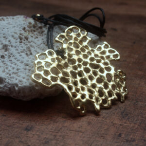 Colgante Esponja Dorado